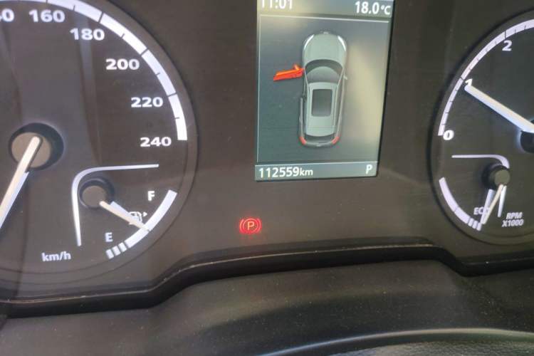 Used Qoros 5 2017 1.6T Automatic Prestige Model Odometer Close Up