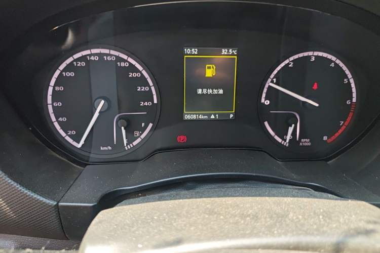 Used Qoros 5 2018 Revised Version 1.6T Automatic Leading Edition Odometer Close Up