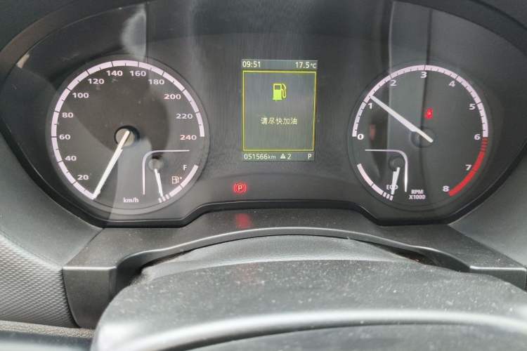 Used Qoros 5 2018 Revised Version 1.6T Automatic Leading Edition Odometer Close Up