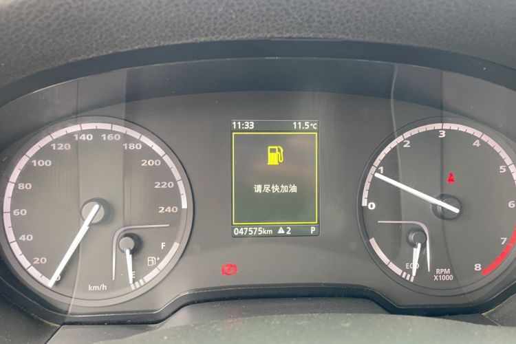Used Qoros 5 2018 Revised Version 1.6T Automatic Leading Edition Odometer Close Up