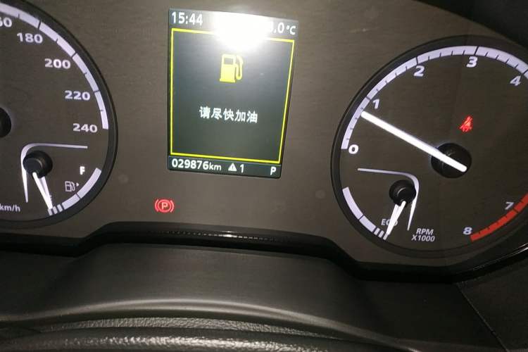 Used Qoros 5 2018 Revised Version 1.6T Automatic Leading Edition Odometer Close Up