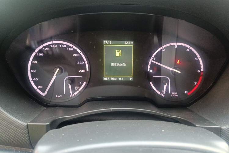 Used Qoros 5 2018 Revised Version 1.6T Automatic Leading Edition Odometer Close Up