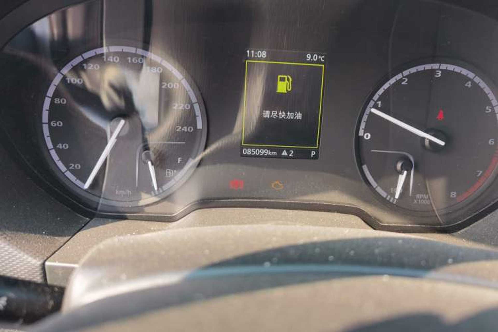 Used Qoros 5 2018 Revised Version 1.6T Automatic Leading Edition Odometer Close Up