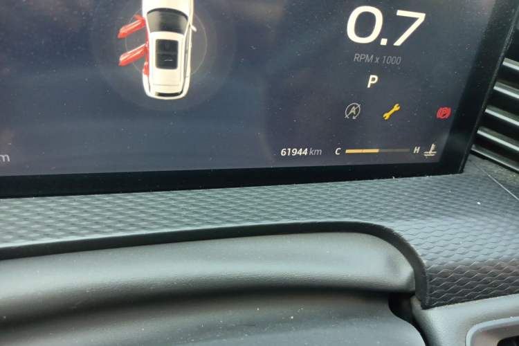 Used Qoros 7 2020 1.8T Escort Elite Edition Odometer Close Up