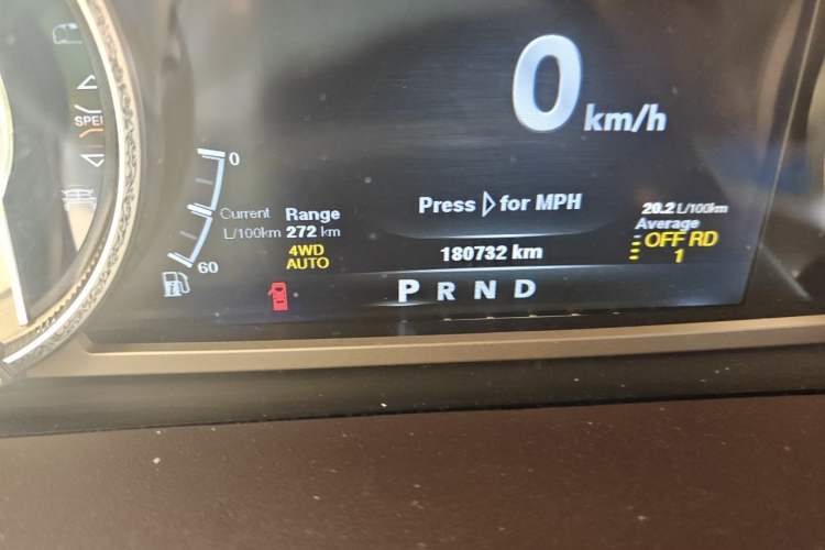Used RAM Trucks  Odometer Close Up
