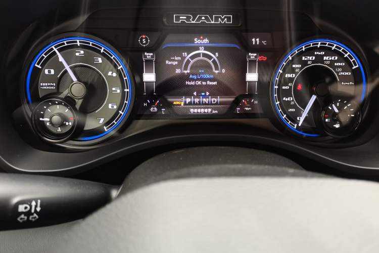 Used RAM Trucks  Odometer Close Up