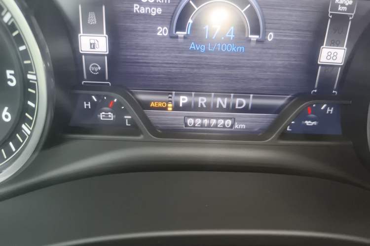 Used RAM Trucks  Odometer Close Up