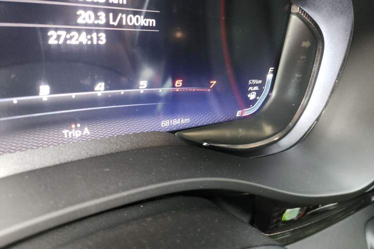 Used RAM Trucks  Odometer Close Up