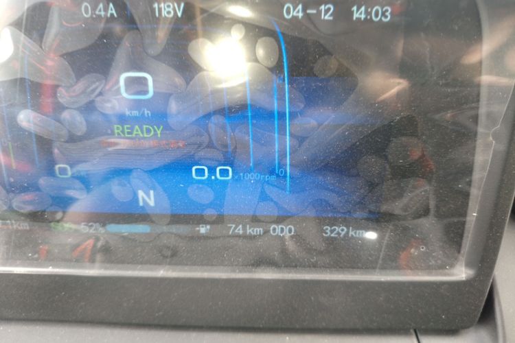 Used REACH MINI Truck 2023 140km Pickup Truck Long Wheelbase Flatbed Ambitious Version Odometer Close Up