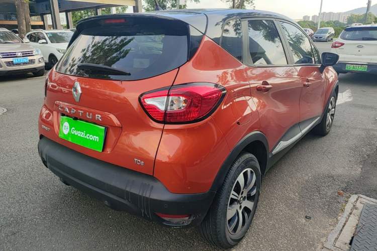 Used Renault Captur 2015 1.2T Automatic Comfort Edition Rear Right 45 Deg
