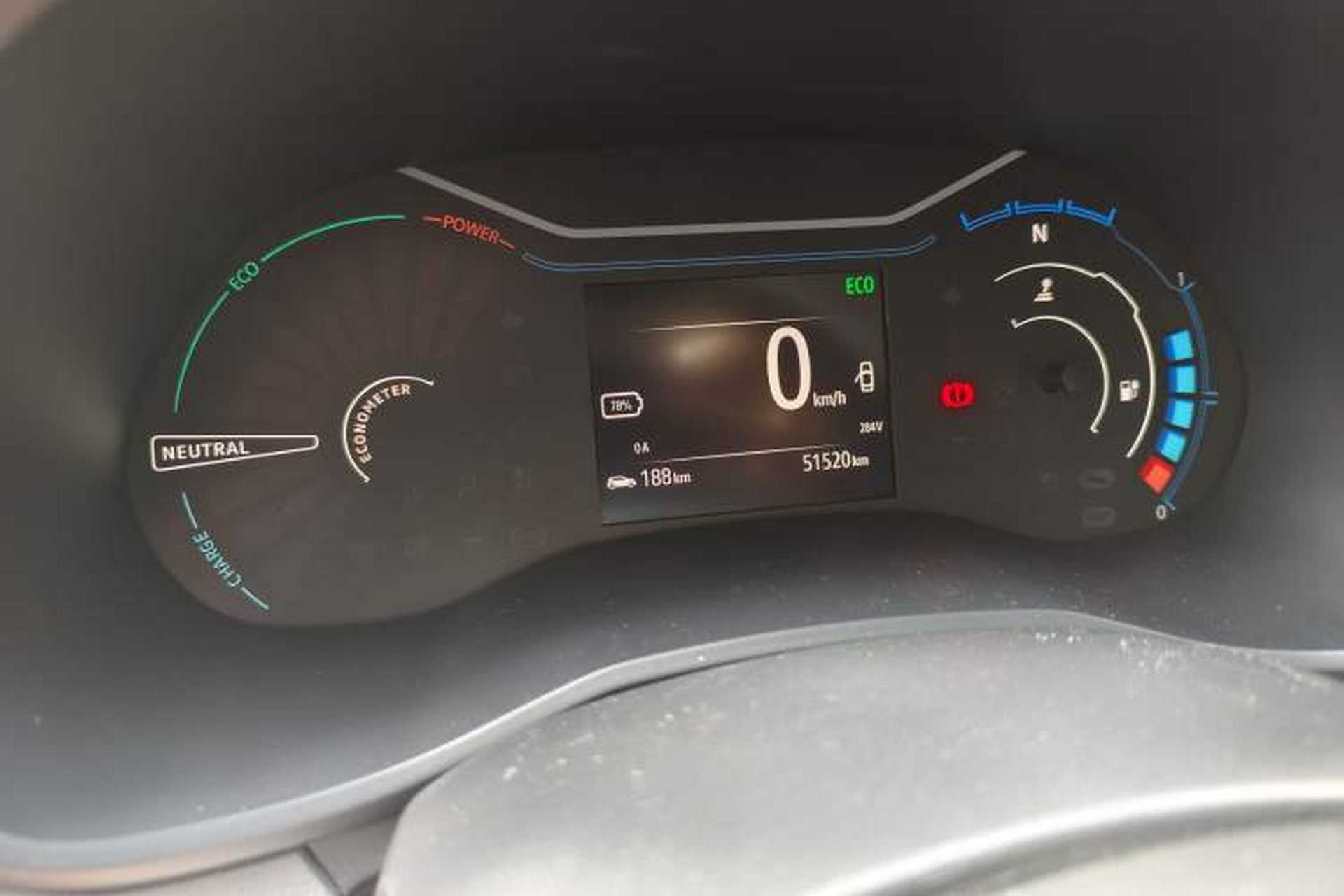 Used Renault E-Nuo 2019 e-Intelligent Model Odometer Close Up