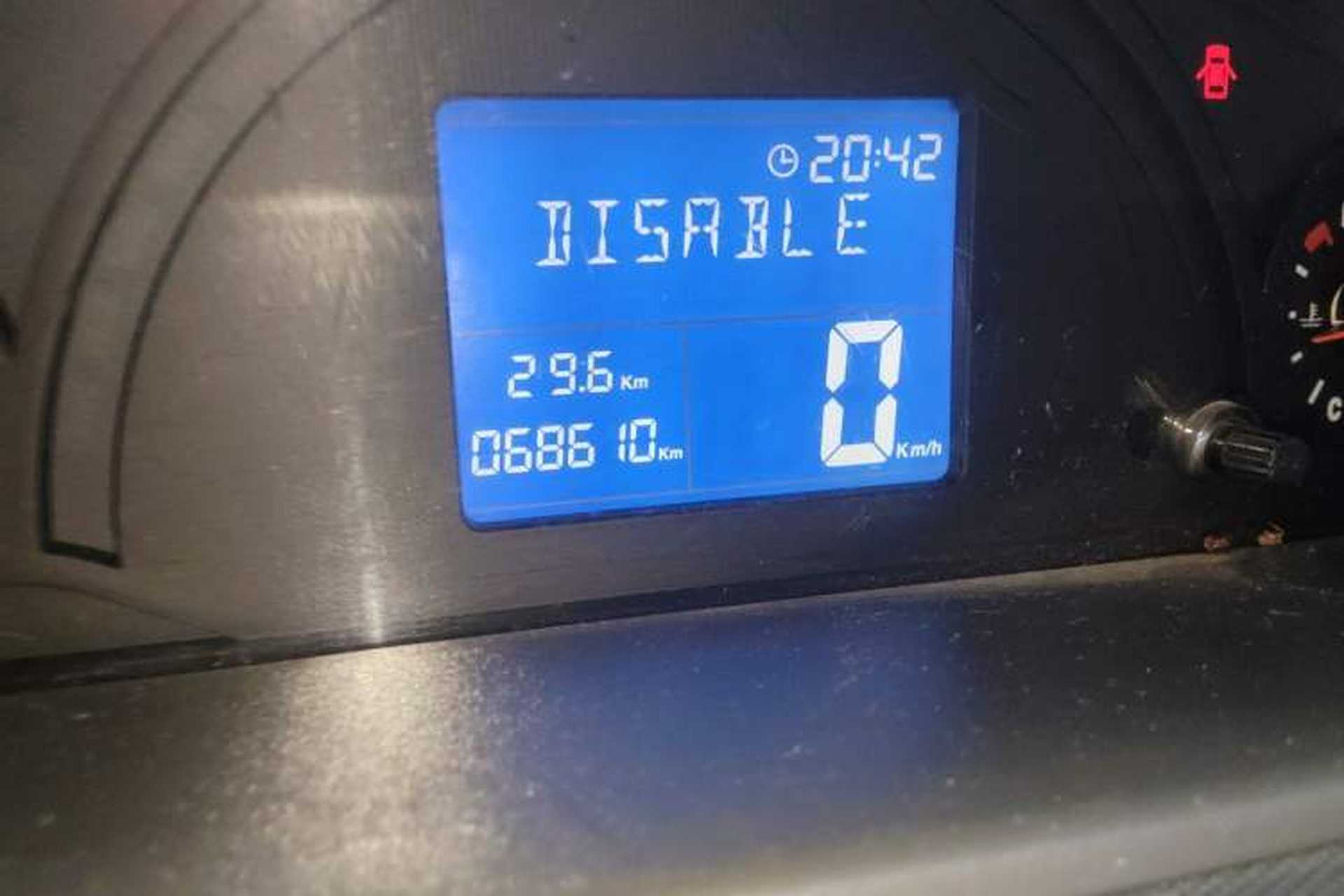 Used Riich M1 2009 Edition Evolved Model 1.0L Manual Standard Version Odometer Close Up