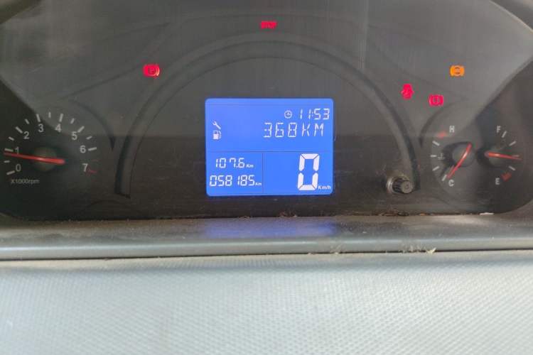 Used Riich M1 2011 1.0L Manual Luxury Model Odometer Close Up