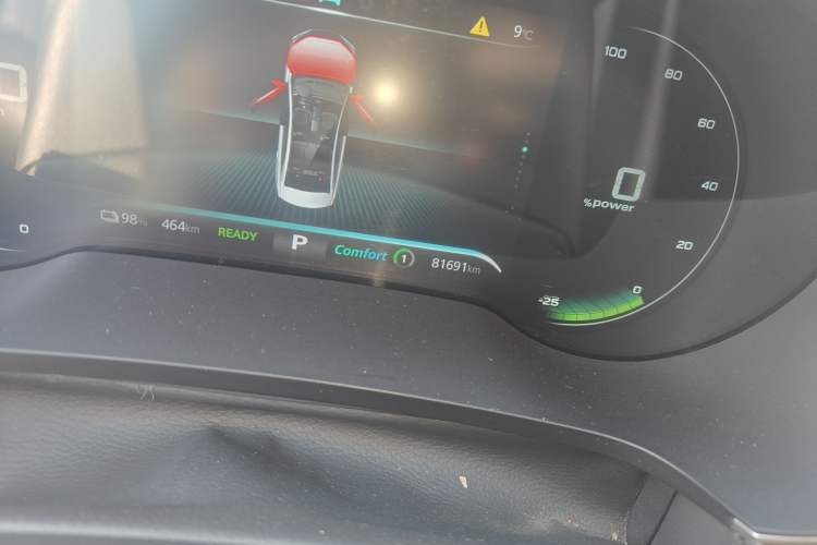 Used Rising ER6 2021 New Dynamic Edition 520km Smart Leading Version Odometer Close Up