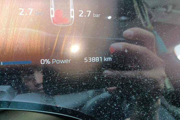 Used Rising F7 2023 Long-Range Pro Edition Odometer Close Up