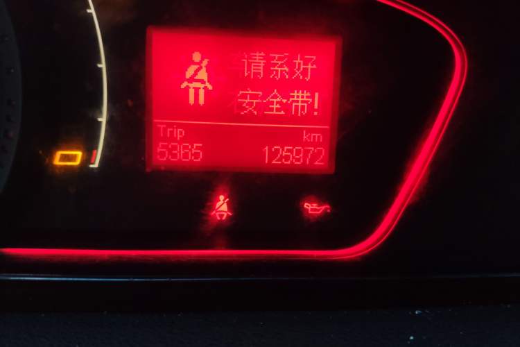 Used Roewe 550 2012 550 1.8T Manual "Gold Edition" Limited Model Odometer Close Up