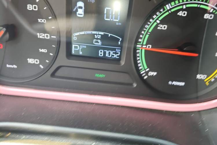 Used Roewe Clever 2021 302 km New Four-Seater Super-Efficient Version Odometer Close Up