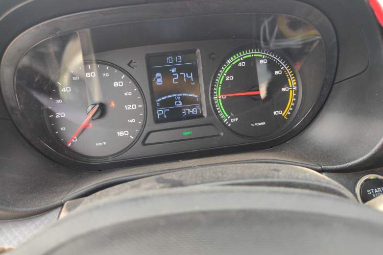 Used Roewe Clever 2021 302 km New Four-Seater Super-Efficient Version Odometer Close Up