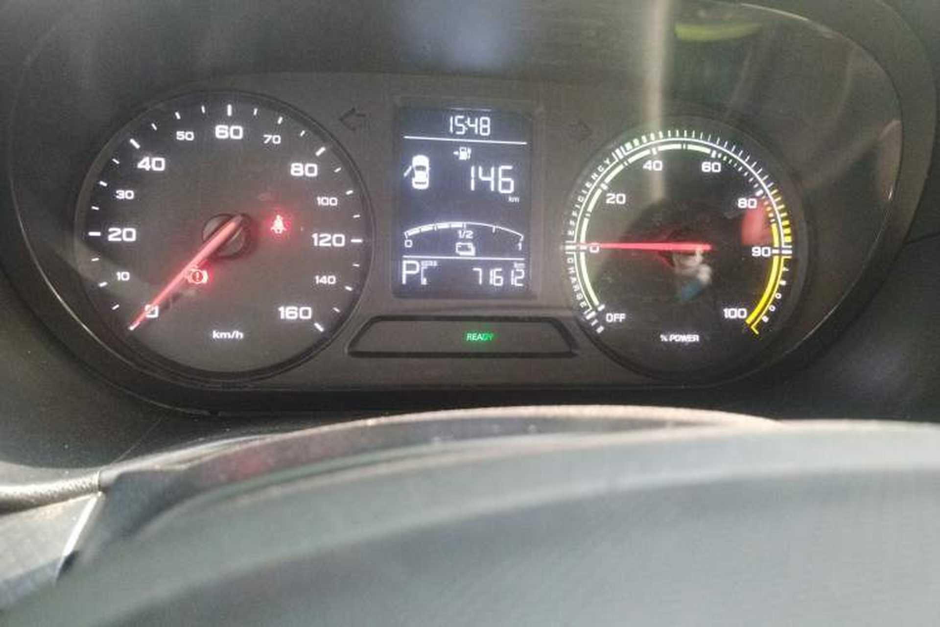 Used Roewe Clever 2021 302 km New Four-Seater Super-Efficient Version Odometer Close Up