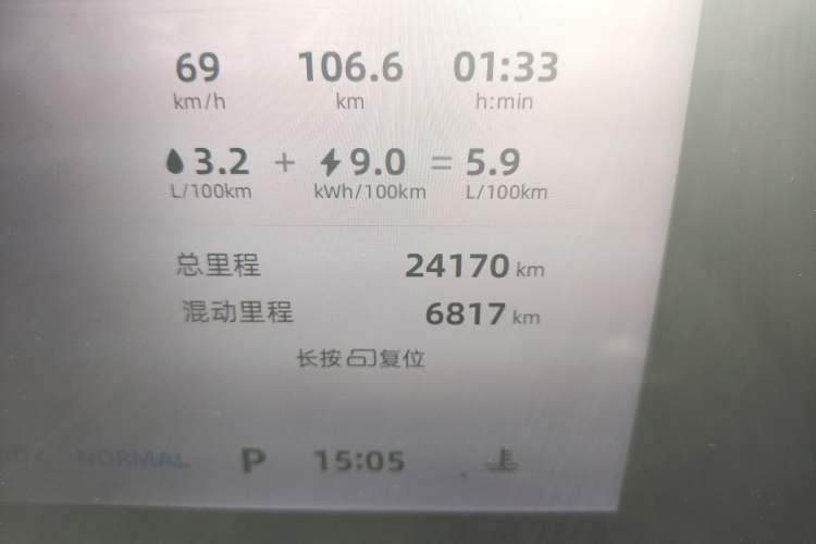 Used Roewe D5X DMH 2024 135 Flagship Edition Odometer Close Up