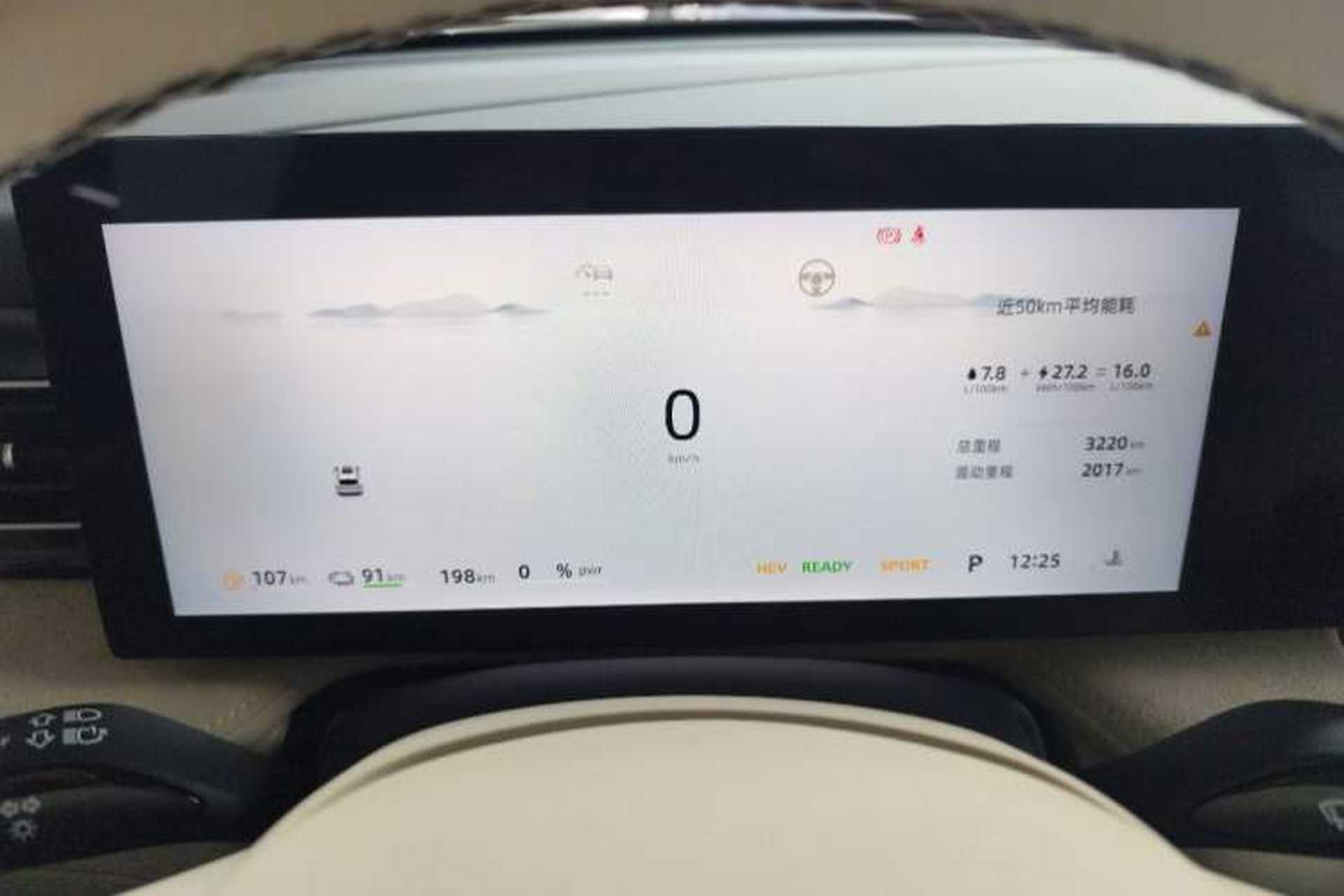 Used Roewe D5X DMH 2024 135 Tech Edition Odometer Close Up