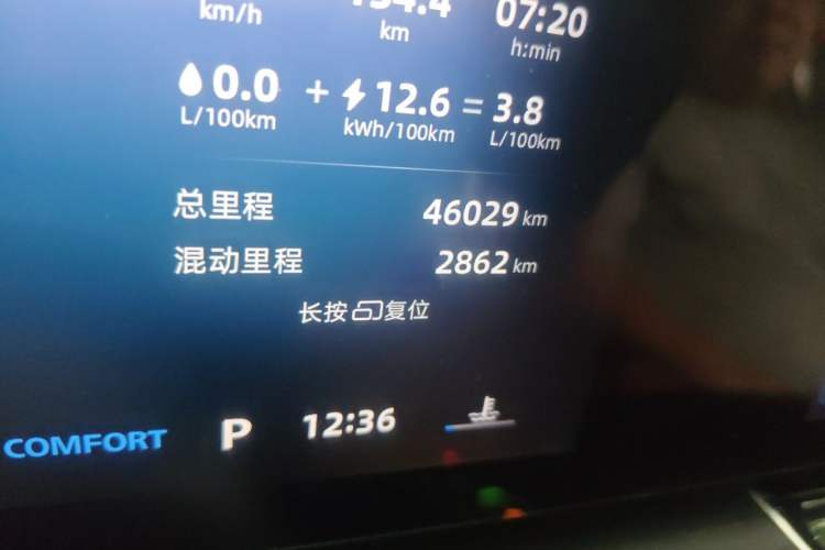 Used Roewe D5X DMH 2024 135 Tech Edition Odometer Close Up