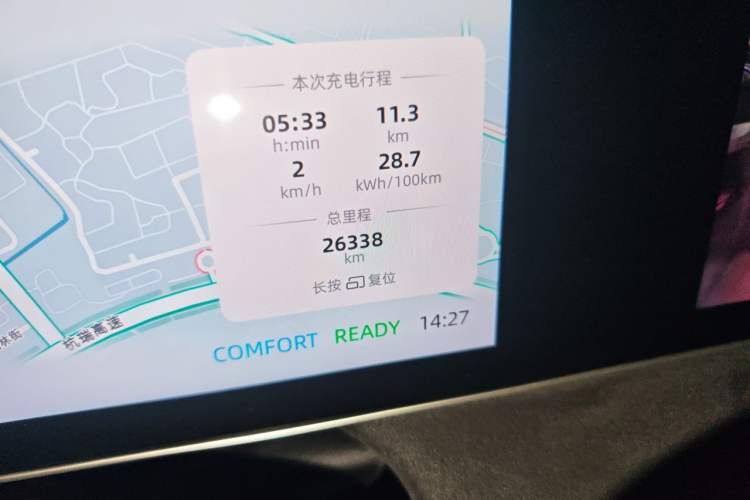 Used Roewe D7 2023 EV 510km Rear-Drive Flagship Edition Odometer Close Up