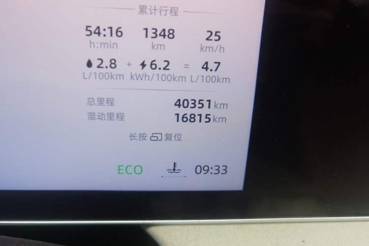 Used Roewe D7 2023 DMH 125km Excellence Edition Odometer Close Up