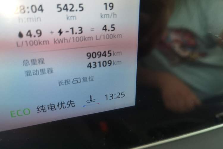 Used Roewe D7 2023 DMH 125km Superior Edition Odometer Close Up