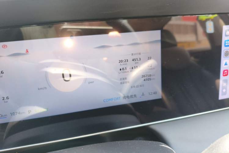 Used Roewe D7 2025 DMH 125km World Champion Edition Odometer Close Up