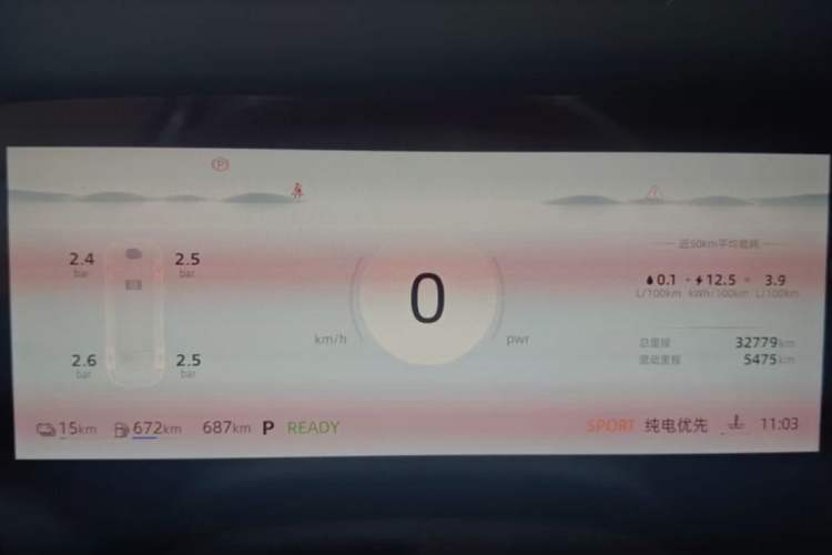 Used Roewe D7 2025 DMH 125km World Champion Edition Instrument Cluster