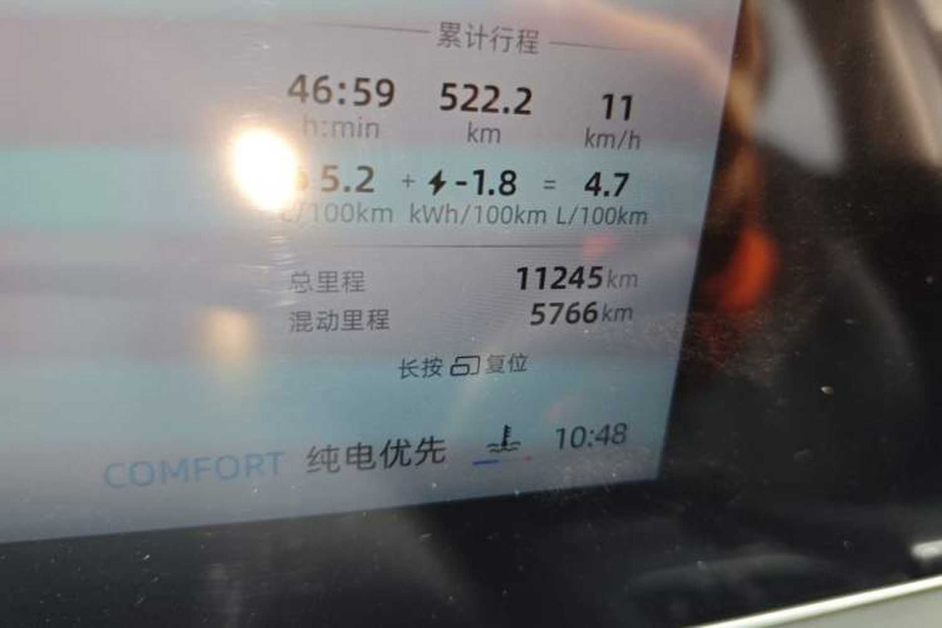 Used Roewe D7 2025 DMH 125km World Champion Edition Odometer Close Up