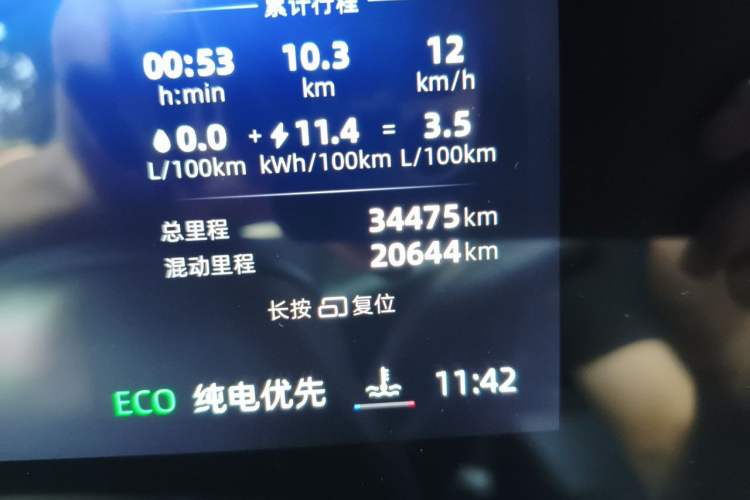 Used Roewe D7 2025 DMH 125km World Champion Edition Odometer Close Up