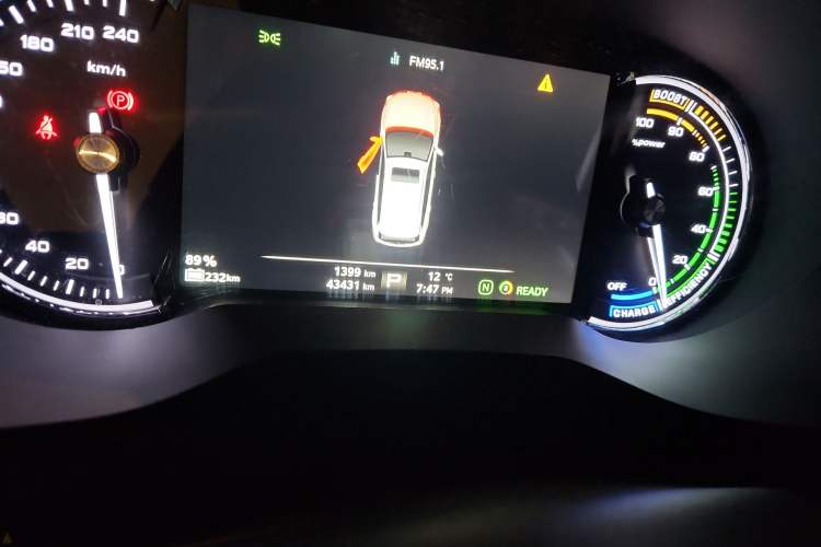 Used Roewe Ei5 2018 Internet Luxury Edition Odometer Close Up