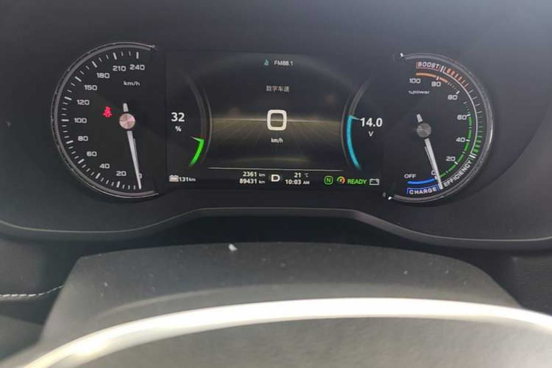 Used Roewe Ei5 2019 Smart Connect Flagship Edition Odometer Close Up