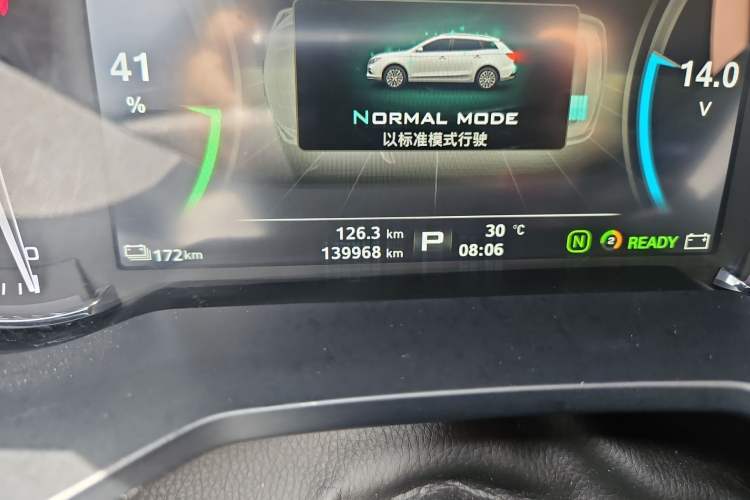 Used Roewe Ei5 2019 Luxury Edition Odometer Close Up