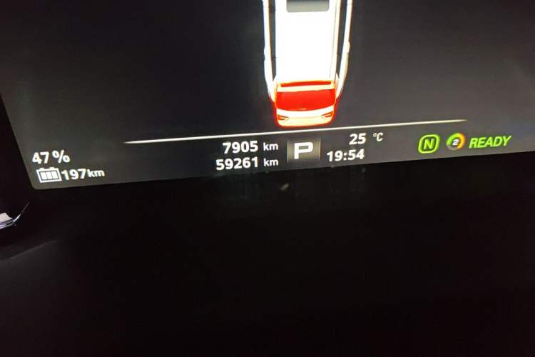 Used Roewe Ei5 2019 Smart Connect Flagship Edition Odometer Close Up