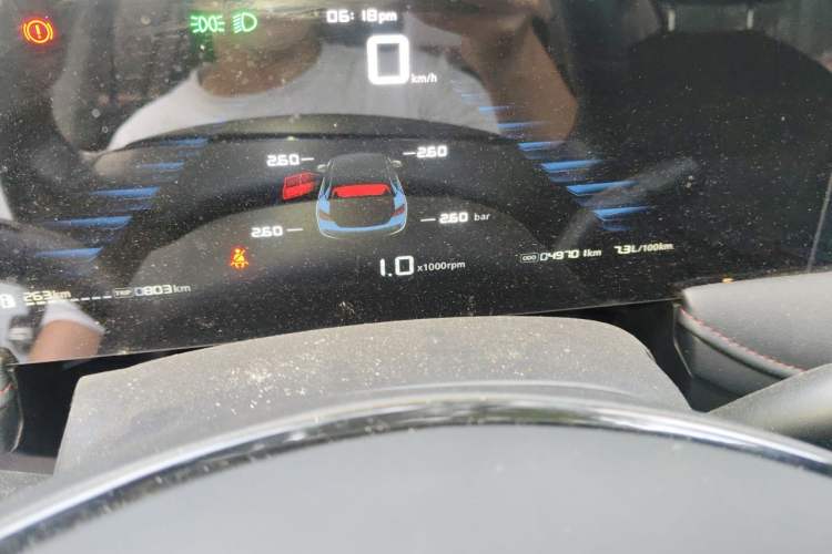 Used Roewe i5 2023 1.5L Manual Comfort Edition Odometer Close Up