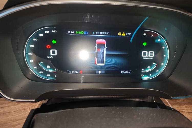 Used Roewe iMAX8 2023 400TGI Comfort Edition Odometer Close Up