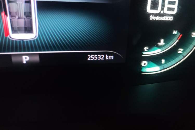 Used Roewe iMAX8 2021 400TGI Flagship Edition Odometer Close Up
