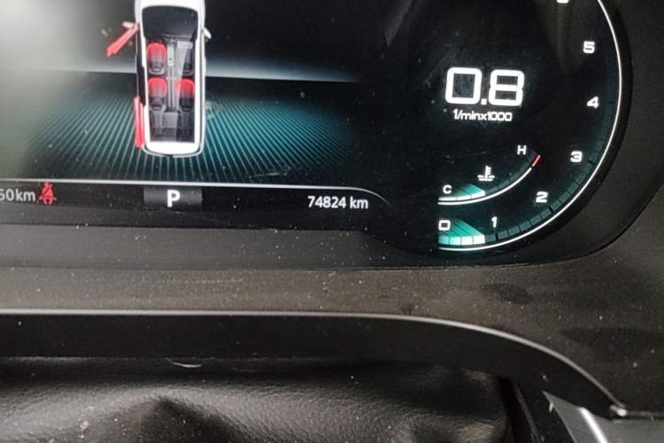 Used Roewe iMAX8 2021 400TGI Supreme Series Lu Zun Edition Odometer Close Up