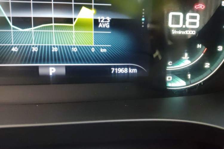 Used Roewe iMAX8 2021 400TGI Supreme Series Lu Zun Edition Odometer Close Up