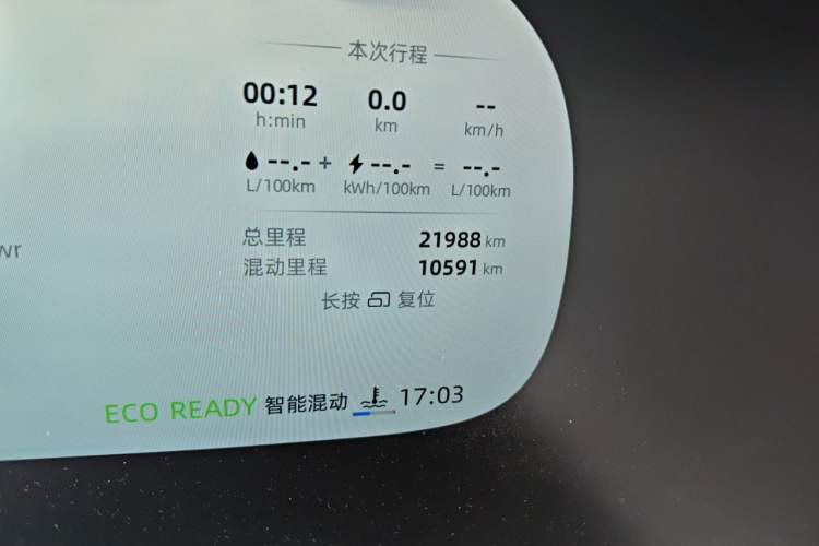 Used Roewe iMAX8 New Energy 2025 1.5T DMH Lu Zun Deluxe Edition Odometer Close Up