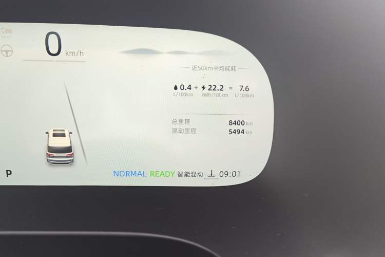 Used Roewe iMAX8 New Energy 2025 1.5T DMH Lu Zun Deluxe Edition Odometer Close Up