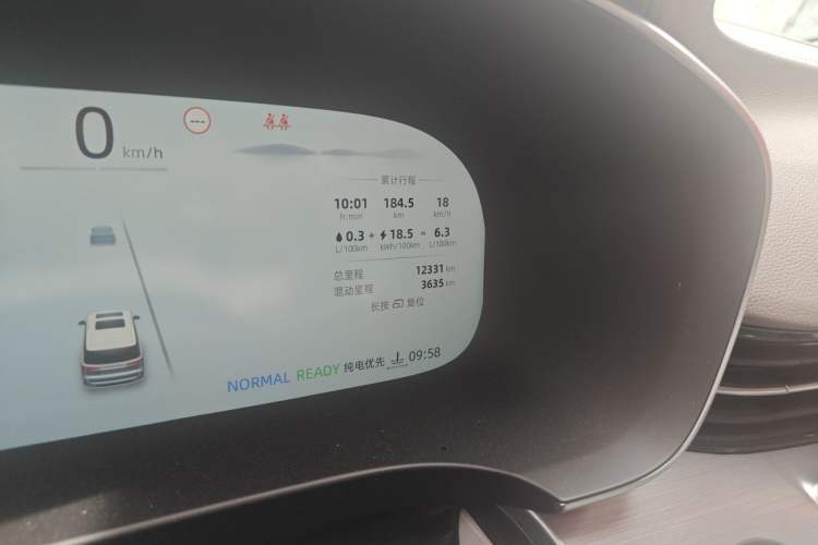 Used Roewe iMAX8 New Energy 2025 1.5T DMH Lu Zun Deluxe Edition Odometer Close Up
