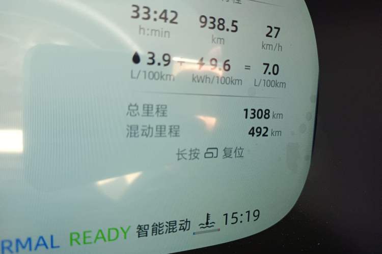 Used Roewe iMAX8 New Energy 2025 1.5T DMH Lu Zun Deluxe Edition Odometer Close Up