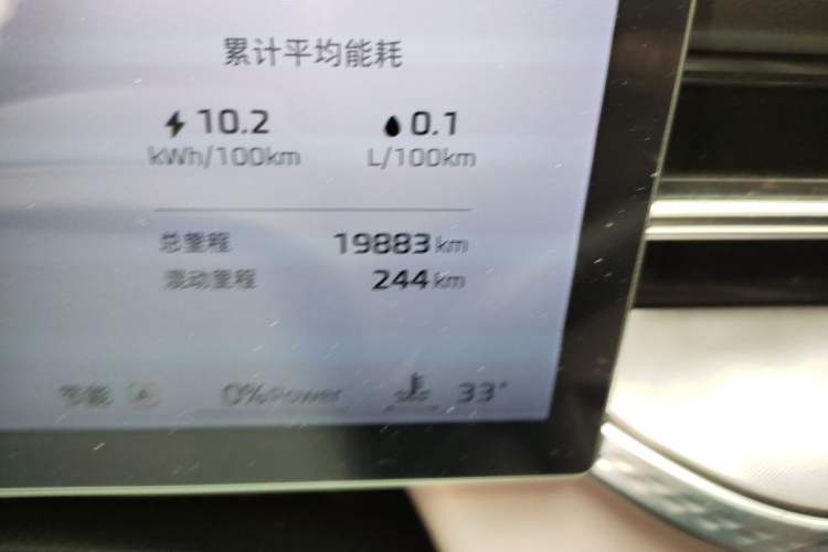 Used Roewe M7 DMH 2025 Model 160km Premium Version Odometer Close Up