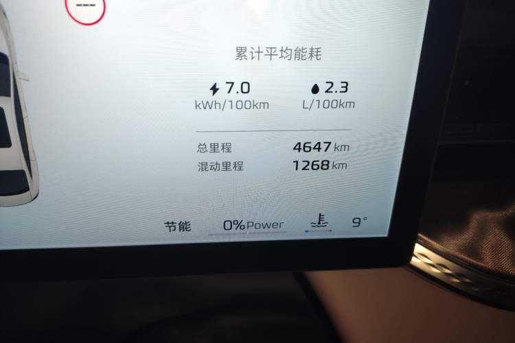 Used Roewe M7 DMH 2025 Model 160km Comfort Version Odometer Close Up