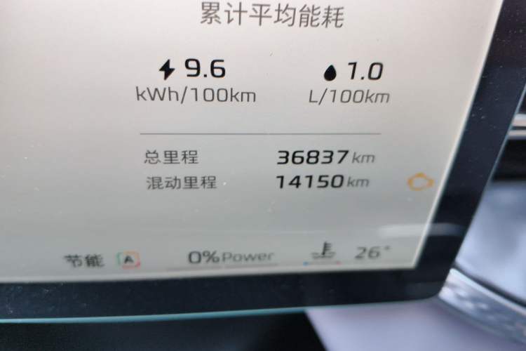 Used Roewe M7 DMH 2025 Model 160km Enjoyment Version Odometer Close Up