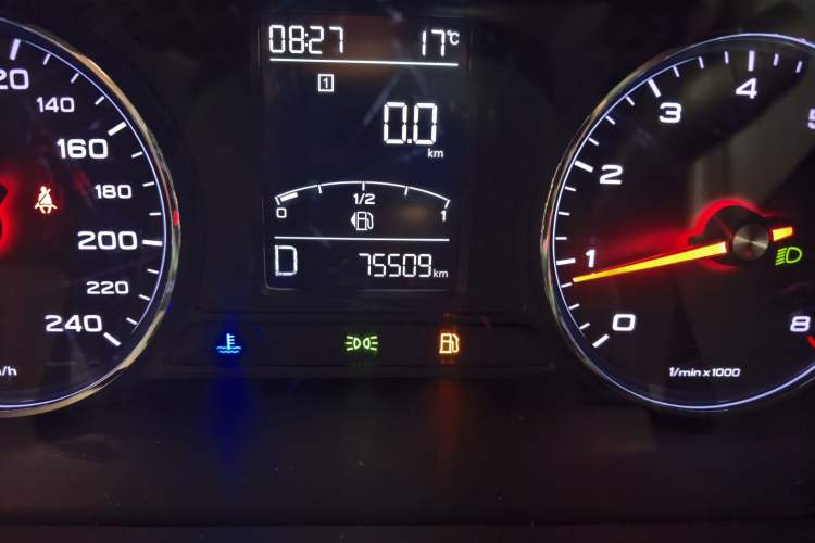 Used Roewe RX5 2018 20T Two-Wheel Drive Automatic Internet Smart Edition Odometer Close Up